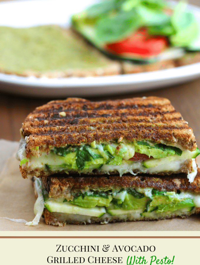 I could eat this avocado zucchini grilled cheese sandwich every day! My favorite grilled cheese sammie ever!