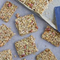 These granola bars are one of our favorite snacks! I load them up with so many seeds and nuts that it's the perfect healthy snack!
