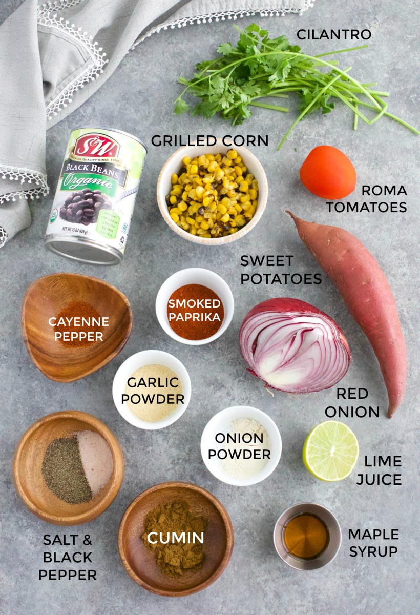 All of the ingredients needed to make the recipe.
