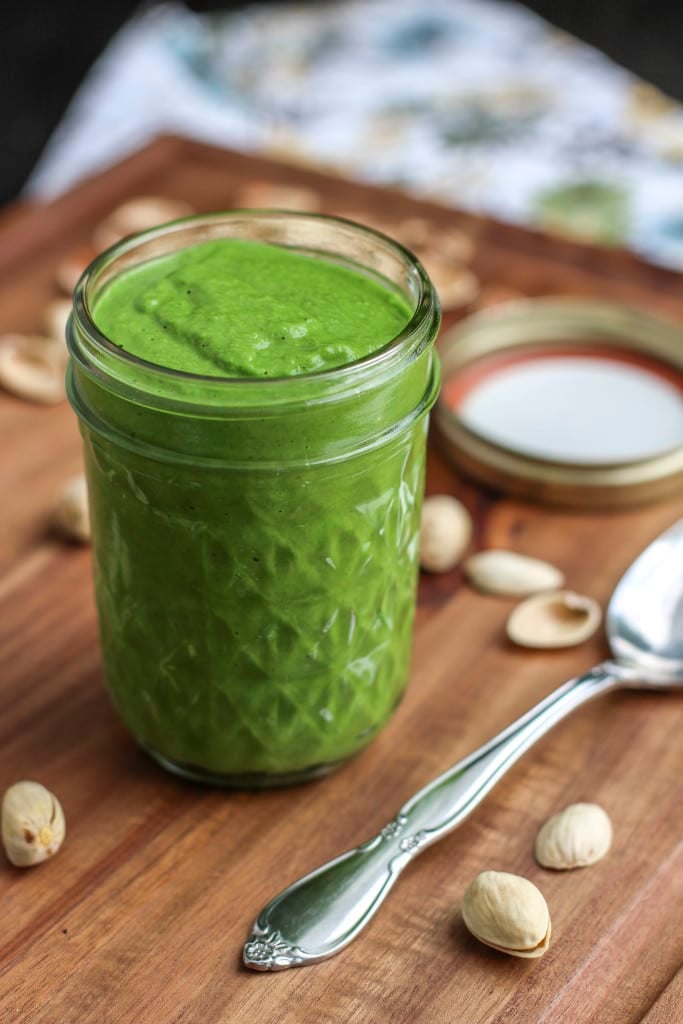 Vegan Basil Pistachio Kale Sauce Stacey Homemaker