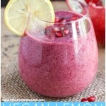 Vegan Lemon Pomegranate Smoothie