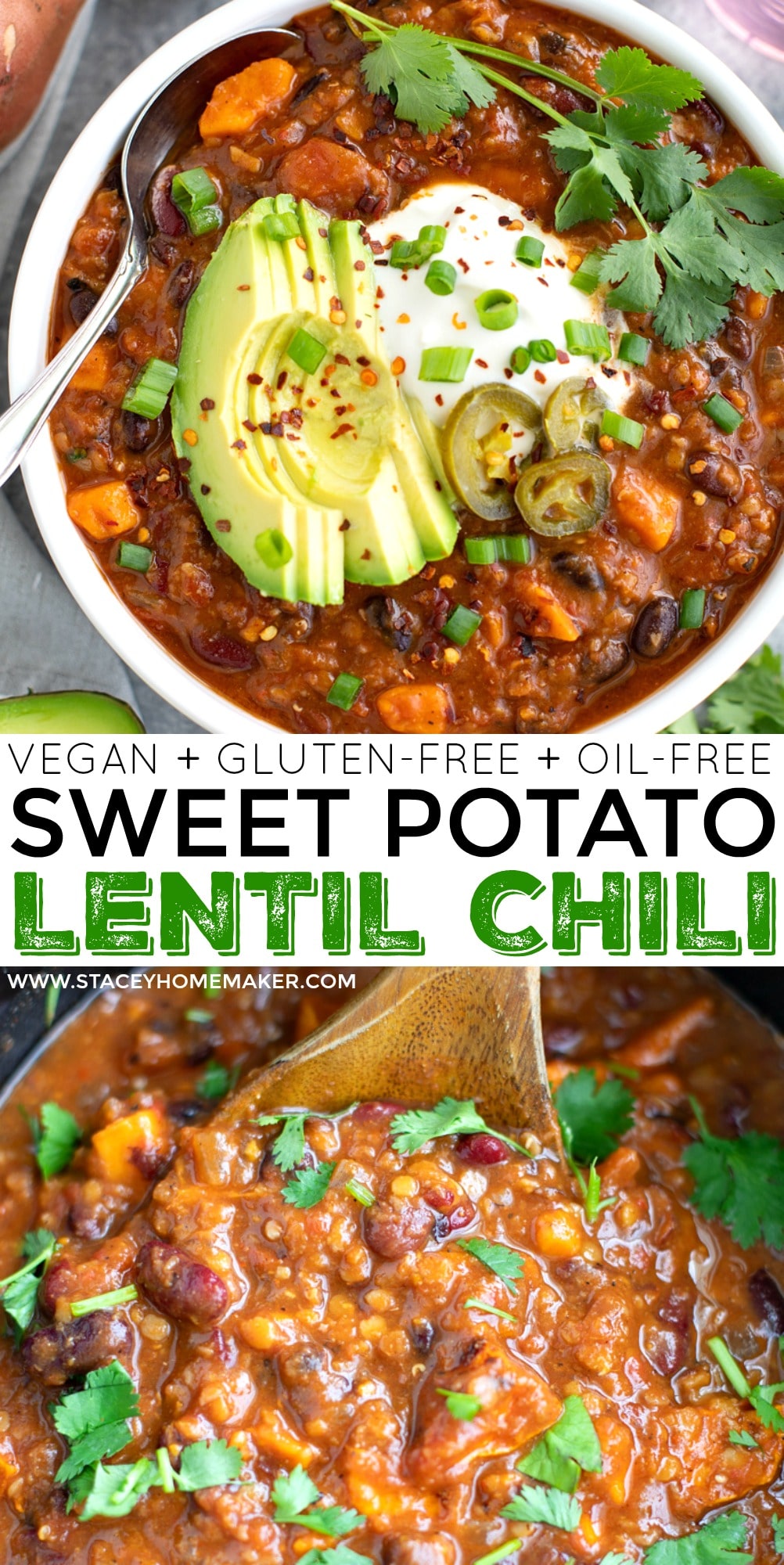 Vegan Sweet Potato Lentil Chili Stacey Homemaker