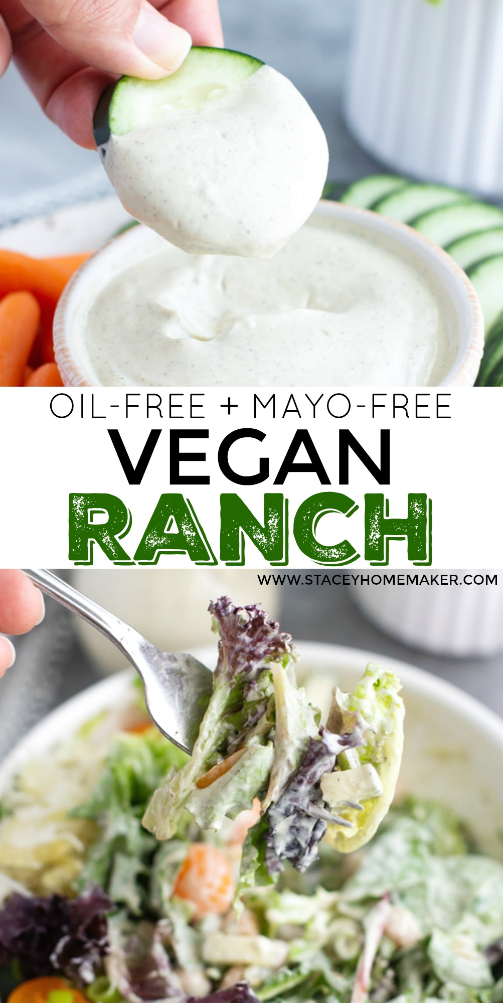 Vegan Cashew Ranch Dressing (No Mayo) Stacey Homemaker