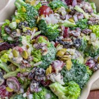 Vegan broccoli salad no mayo