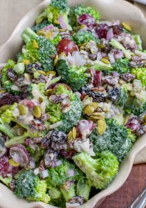 Vegan broccoli salad no mayo