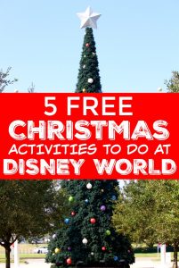 List of 5 free christmas activities to do in Disney World