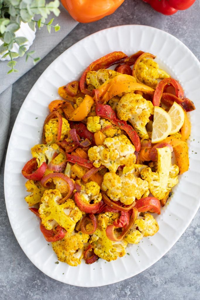 Lemon Turmeric Roasted Cauliflower Stacey Homemaker