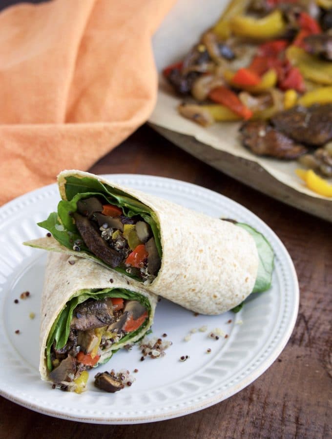 Roasted Veggie Wraps