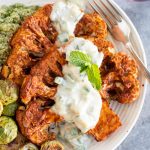 Lemon garlic cauliflower steaks are crispy on the edges and buttery soft in the middle! This is a quick and healthy dinner that everyone will love!