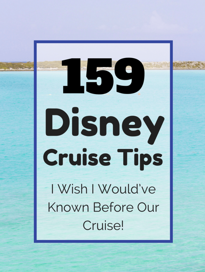 This list of 159 Disney cruise tips is pure gold! It includes everything we learned on our Disney cruise + all the tricks we learned to have the BEST vacation ever!