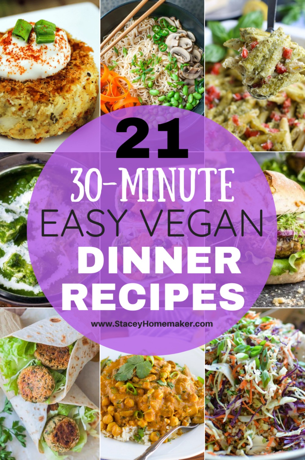21 Family Favorite Easy Vegan Dinner Recipes (Ready in 30 Minutes