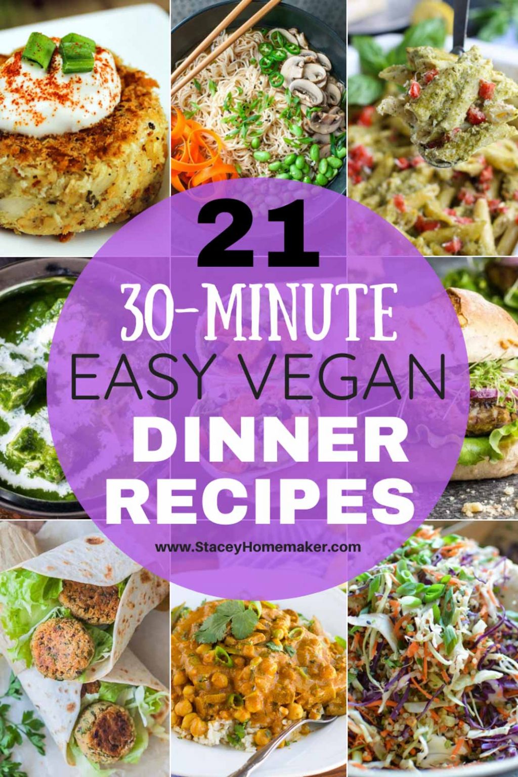 21 Family Favorite Easy Vegan Dinner Recipes (Ready in 30 Minutes