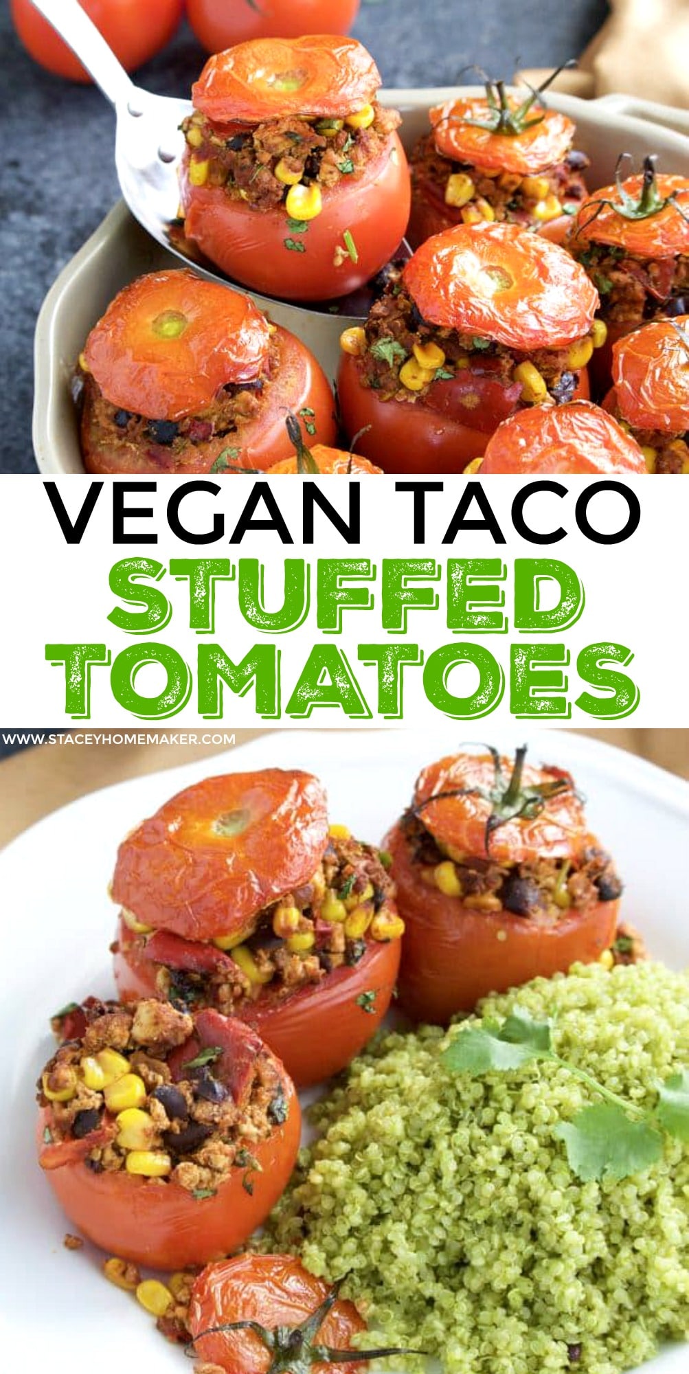Tofu Taco Stuffed Tomatoes Stacey Homemaker