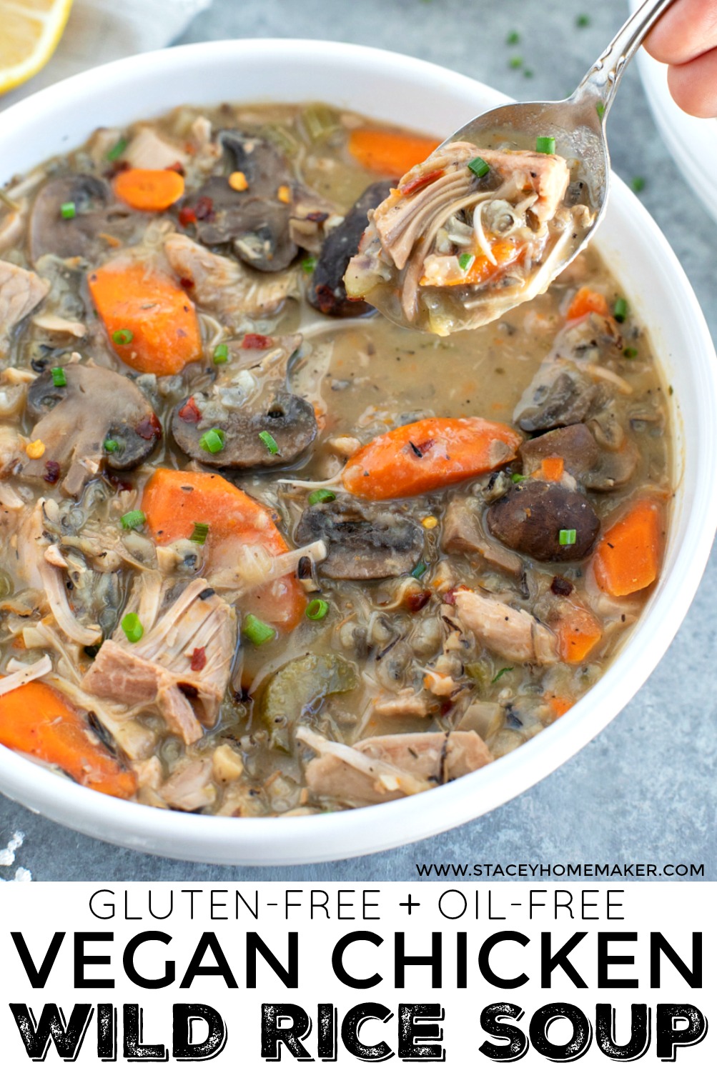 Creamy Vegan Wild Rice Soup (No Cashews) Stacey Homemaker