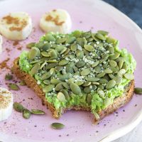 Classic avocado toast that's loaded with 26 grams of complete protein will be your go-to breakfast from now on!