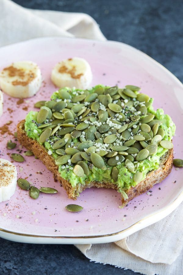 Classic avocado toast that's loaded with 26 grams of complete protein will be your go-to breakfast from now on!
