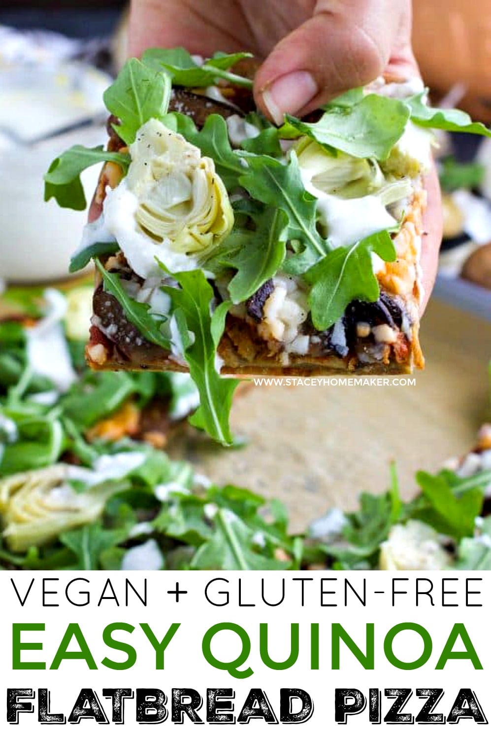 Easy Vegan Flatbread (GlutenFree) Stacey Homemaker