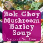 Vegan Bok Choy Mushroom Barley Soup