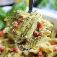 Vegan Casserole with pesto sauce