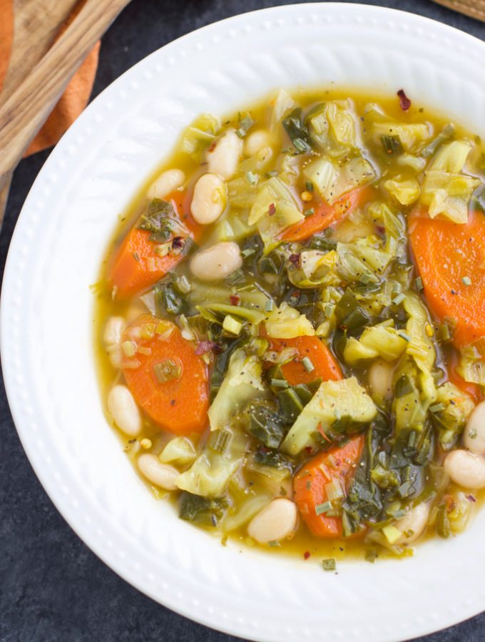 Vegetarian Cabbage Soup with Carrots