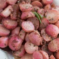 oven roasted radishes