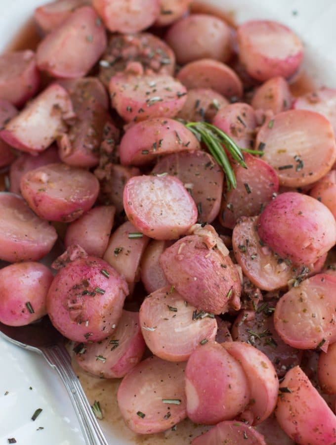 oven roasted radishes