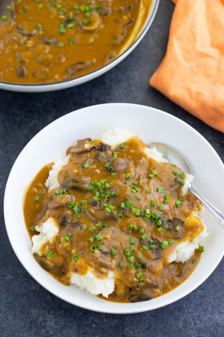 Creamy Vegan Mushroom Gravy Stacey Homemaker