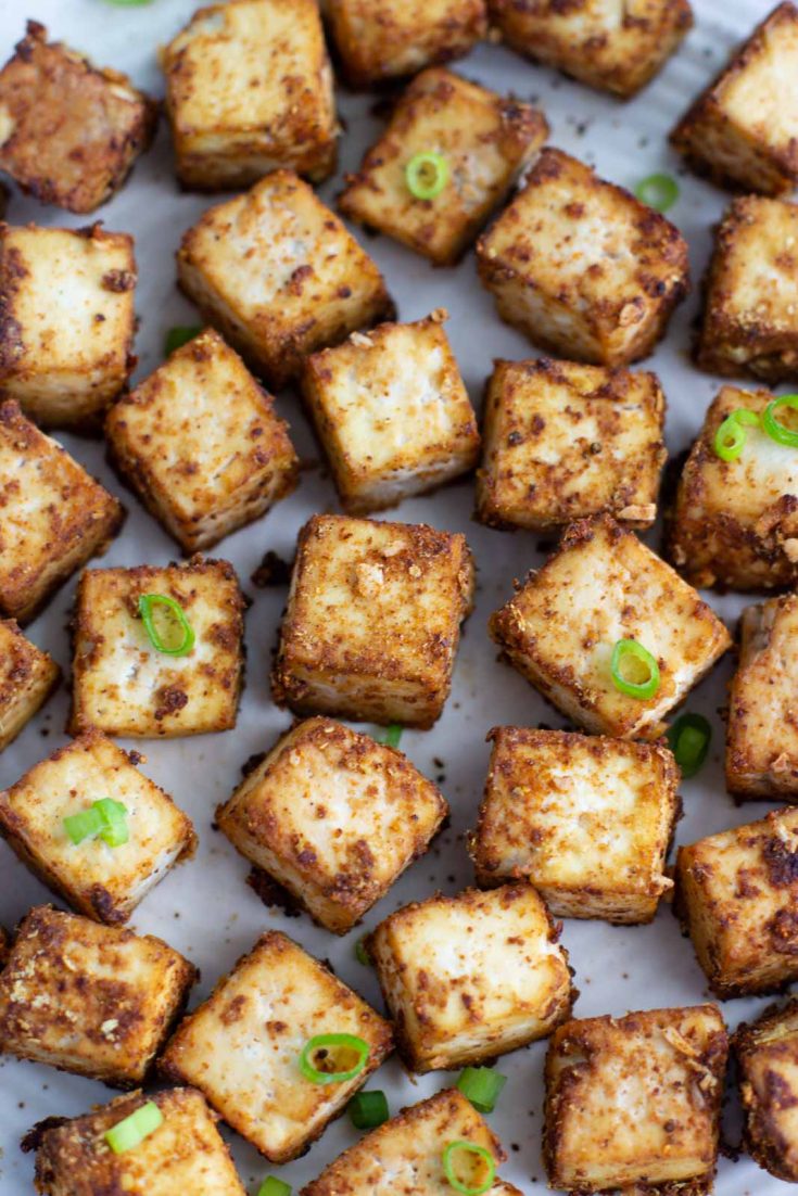 The BEST Crispy Baked Tofu (Oil-Free) - Stacey Homemaker