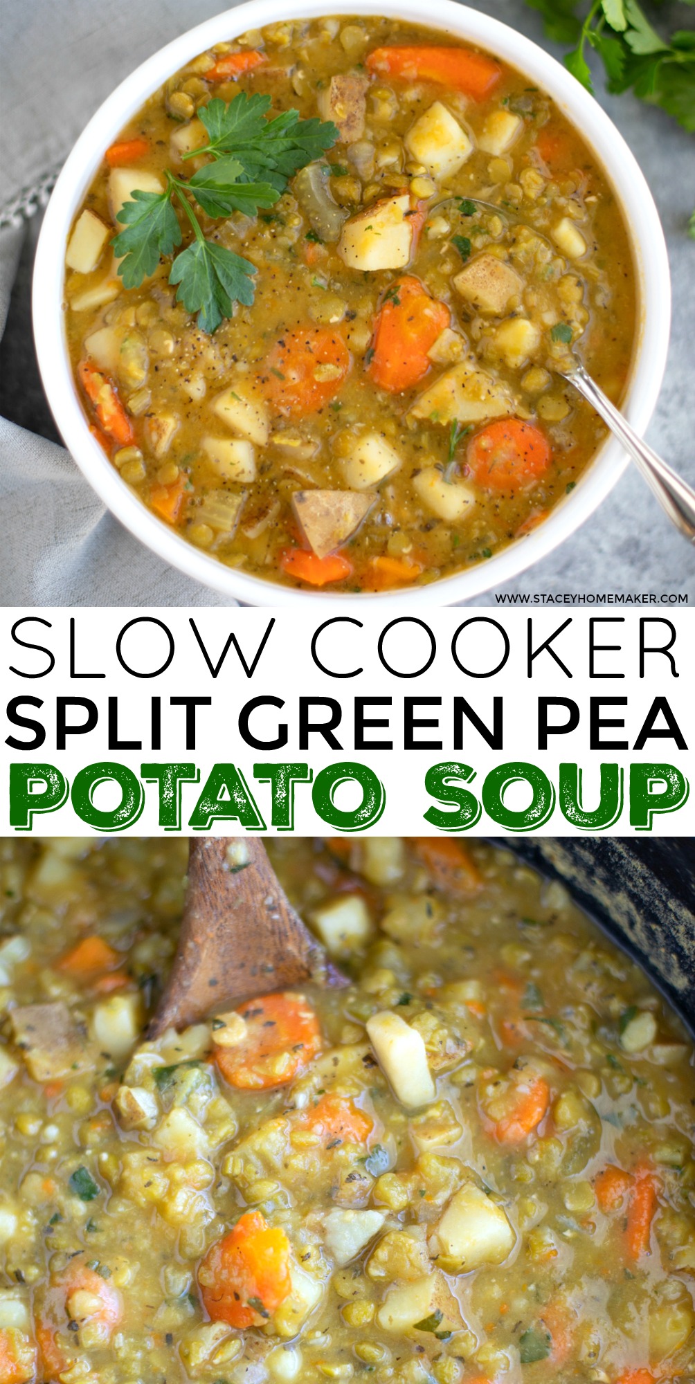 Slow Cooker Vegan Split Pea Soup Stacey Homemaker