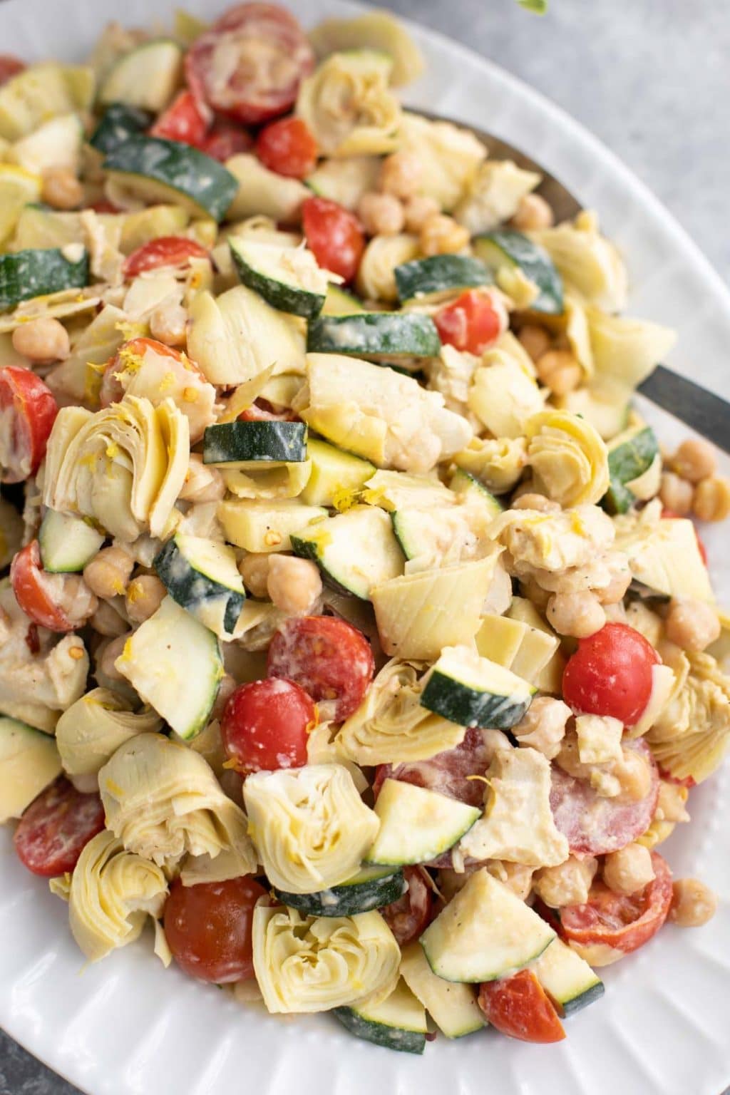 Lemon Tahini Courgette Salad Stacey Homemaker