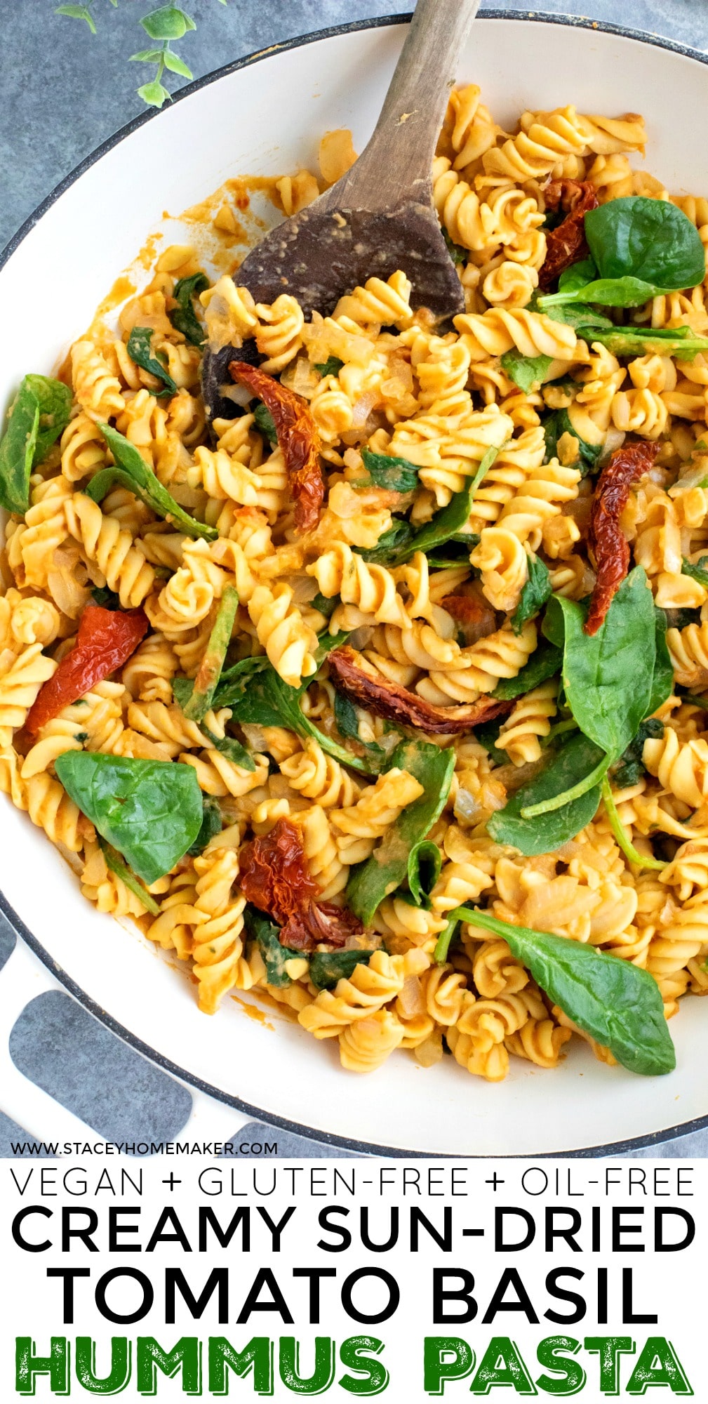 SunDried Tomato Basil Hummus Pasta Stacey Homemaker