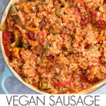 Vegan Sausage and Peppers