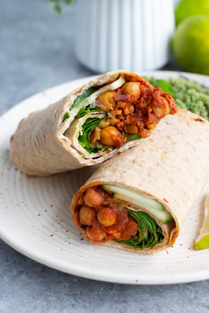 Smoky Chickpea Lavash Wrap Stacey Homemaker