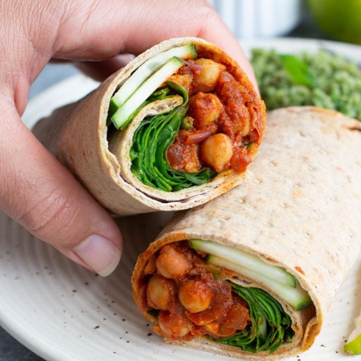 Smoky Chickpea Lavash Wrap Stacey Homemaker