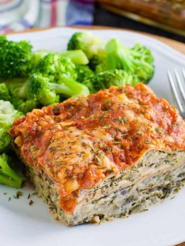 Vegan Spinach Artichoke Dip Lasagna