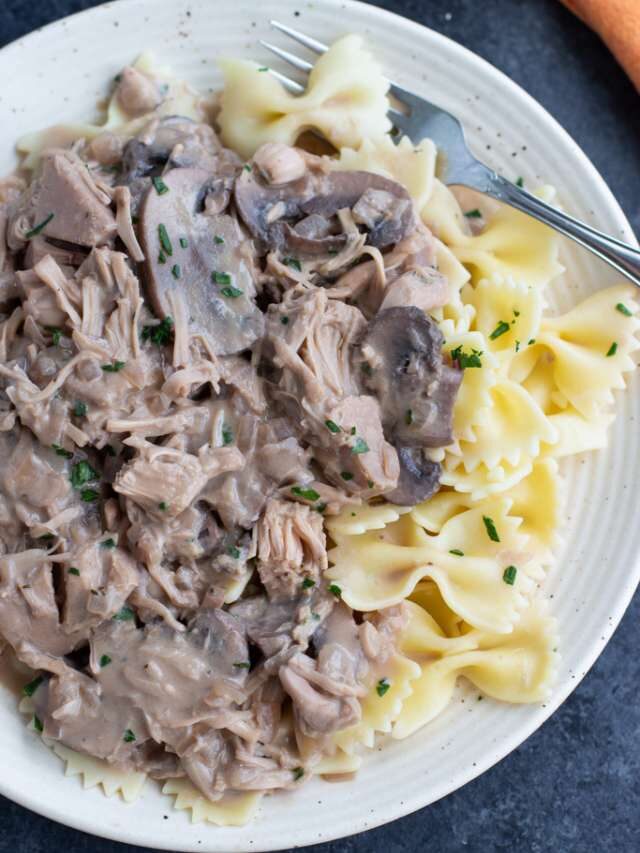 Vegan Mushroom Stroganoff