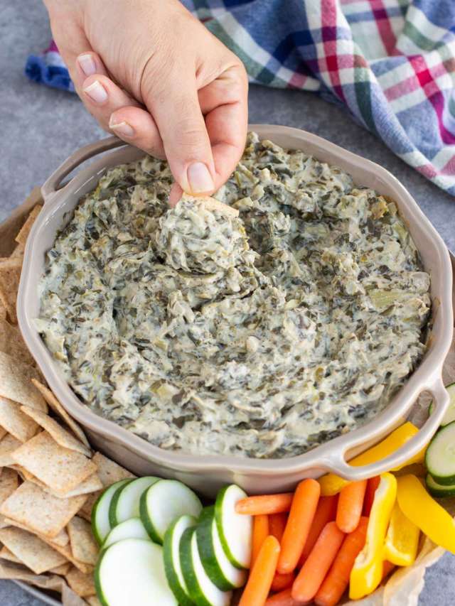 vegan spinach artichoke dip